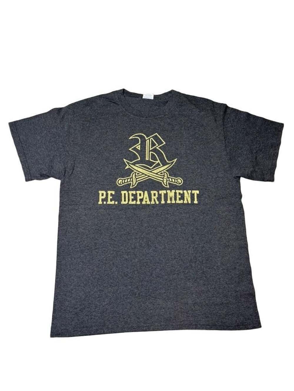 2 Port & Company P.E. Department T-Shirt Size M Charcoal